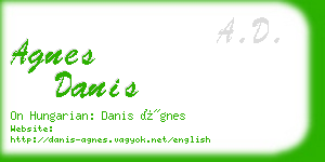 agnes danis business card